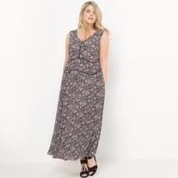 printed sleeveless maxi dress