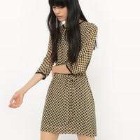 Printed Belted Shift Dress - Exclusive