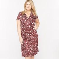 Printed Wrapover Dress