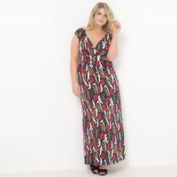 Printed Sleeveless Maxi Dress