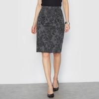 printed milano knit skirt