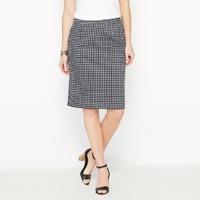 Printed Stretch Cotton Satin Skirt