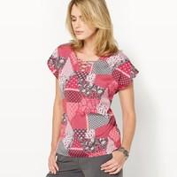 printed crpe blouse