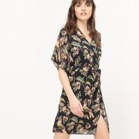 Printed Kimono Dress