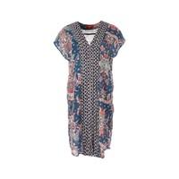 printed short sleeved shift dress