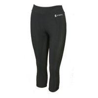 Proskins Slim Ladies Capri Leggings Black - Size 8