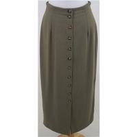 principles size s light brown button through skirt