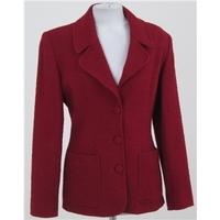 Principles: Size 10: Burgundy smart wool mix jacket
