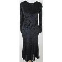 Principles: Size 10 black crushed velvet dress
