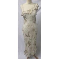 Principles Size 12 Cream Silk Ankle Length Dress Principles - Size: 12 - Cream / ivory - Asymmetrical dress