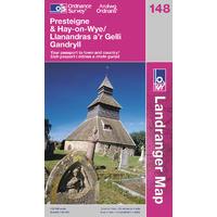 Presteigne & Hay-on-Wye - OS Lan...