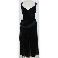 Principles, size 16 black crushed velvet dress