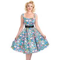 Pretty Flamingo Retro Swing Dress - Size: Size 14