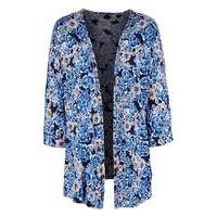 Print Jersey Kimono With Diamante Trim