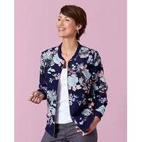 Printed Soft Bomber Jacket