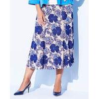 Print Slinky Skirt Length 29in