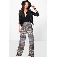 Preya Printed Wide Leg Trousers - multi