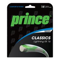 prince lightning xx tennis string set silver