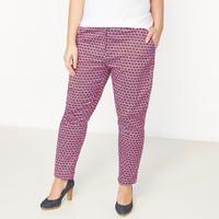 printed stretch tapered ankle grazertrousers