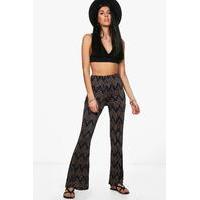 Printed Legging Flares - navy