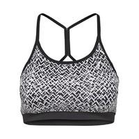 Printed Sports Bra with Shoestring Straps