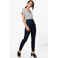 premium belted trouser navy