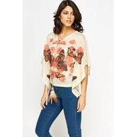 printed box casual top