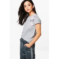 Premium Embroidered Supersoft T-Shirt - grey