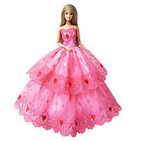 princess dresses for barbie doll pink dresses for girls doll toy