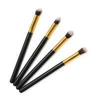 pro high quality 4 pcs synthetic hair golden makeup eye brush