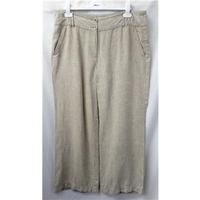 Principles Petite - Size: 16 - Beige - Linen Trousers