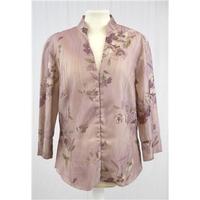 Principles - Size 12 - Dusk Rose - Floral Crepe Blouse