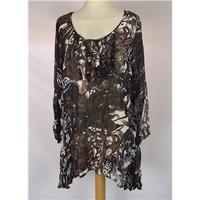 Preview Size 14 Brown Mix Long Sleeved Top