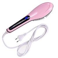 Professional Straightening Irons Come With LCD Display Electric Straight Hair Straightener Iron Brush Comb
