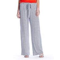 Print Jersey Wide Leg Trousers Regular