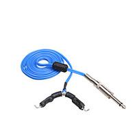 professional 18m tattoo clip cord blue color silicone tattoo power sup ...