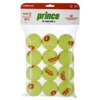 Prince Play and Stay Stage 2 Orange Dot Mini Tennis Balls - 12 Pack