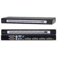 Pro3 4-port Kvm Switch Ps2 & Usb In/out (micro Cabling)