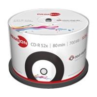 Primeon CD-R Black-Vinyl 700MB 52x printable 50er Cakebox