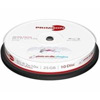 Primeon BD-R Photo-On-Disc-Ultragloss 25GB 10x printable 10pk Cakebox