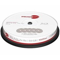 primeon bd r ultra protect disc 50gb 8x 10pk cakebox