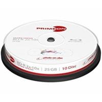 Primeon BD-R Photo-On-Disc 25GB 10x inkjet printable 10pk Cakebox