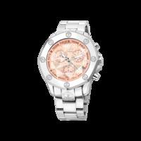 PRECISION CHRONOGRAPH 44mm, STAINLESS STEEL, PINK DIAL WITH FOUR...