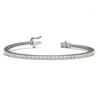 Prong Setting Princess Diamond Tennis Bracelet