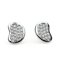 Prong Setting Round Diamond Cluster Earrings