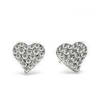 Prong Setting Round Diamond Cluster Earrings