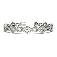 Prong Setting Round Diamond Designer Bracelet