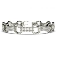 Prong Setting Round Diamond Designer Bracelet