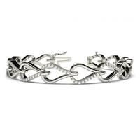 Prong Setting Round Diamond Designer Bracelet