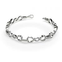 Prong Setting Round Diamond Delicate Bracelet